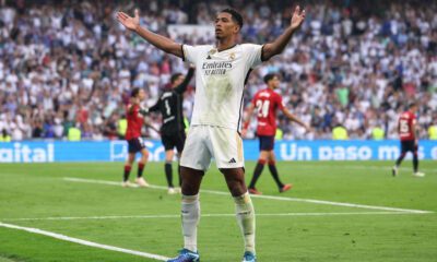 Bellingham celebrando su gol (Reuters)