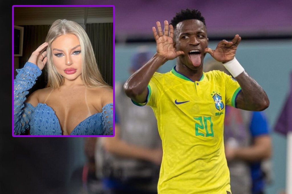 Leticia Sogiro y Vinicius Jr