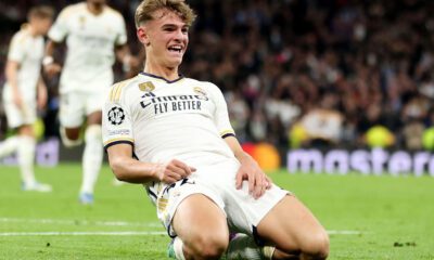 Nico celebrando un gol con el Real Madrid