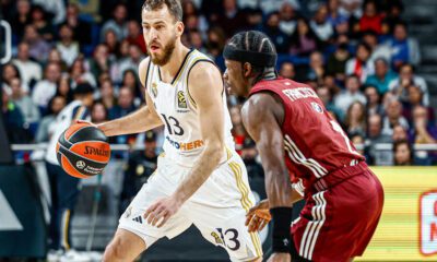 Sergio Rodríguez en un partido con el Real Madrid