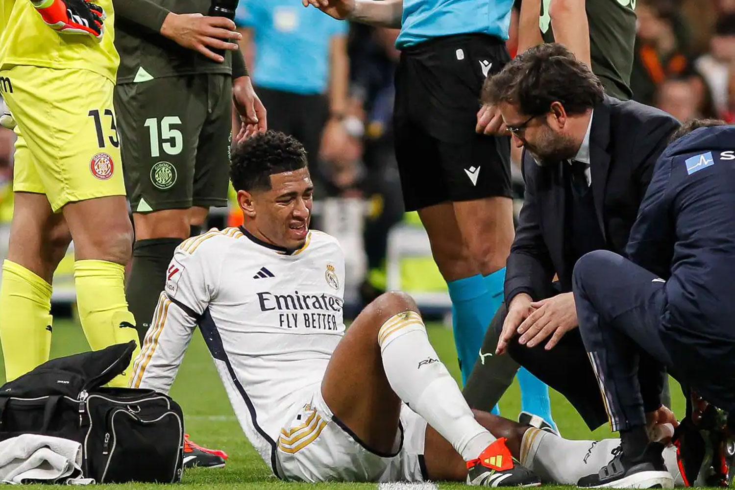 Bellingham se lesionó ante el Girona (Getty)