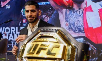 Ilia Topuria en rueda de prensa (EFE)