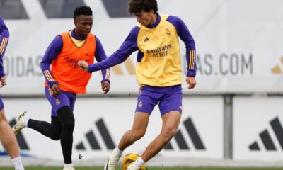 Jacobo Ramón en un entrenamiento (Real Madrid)