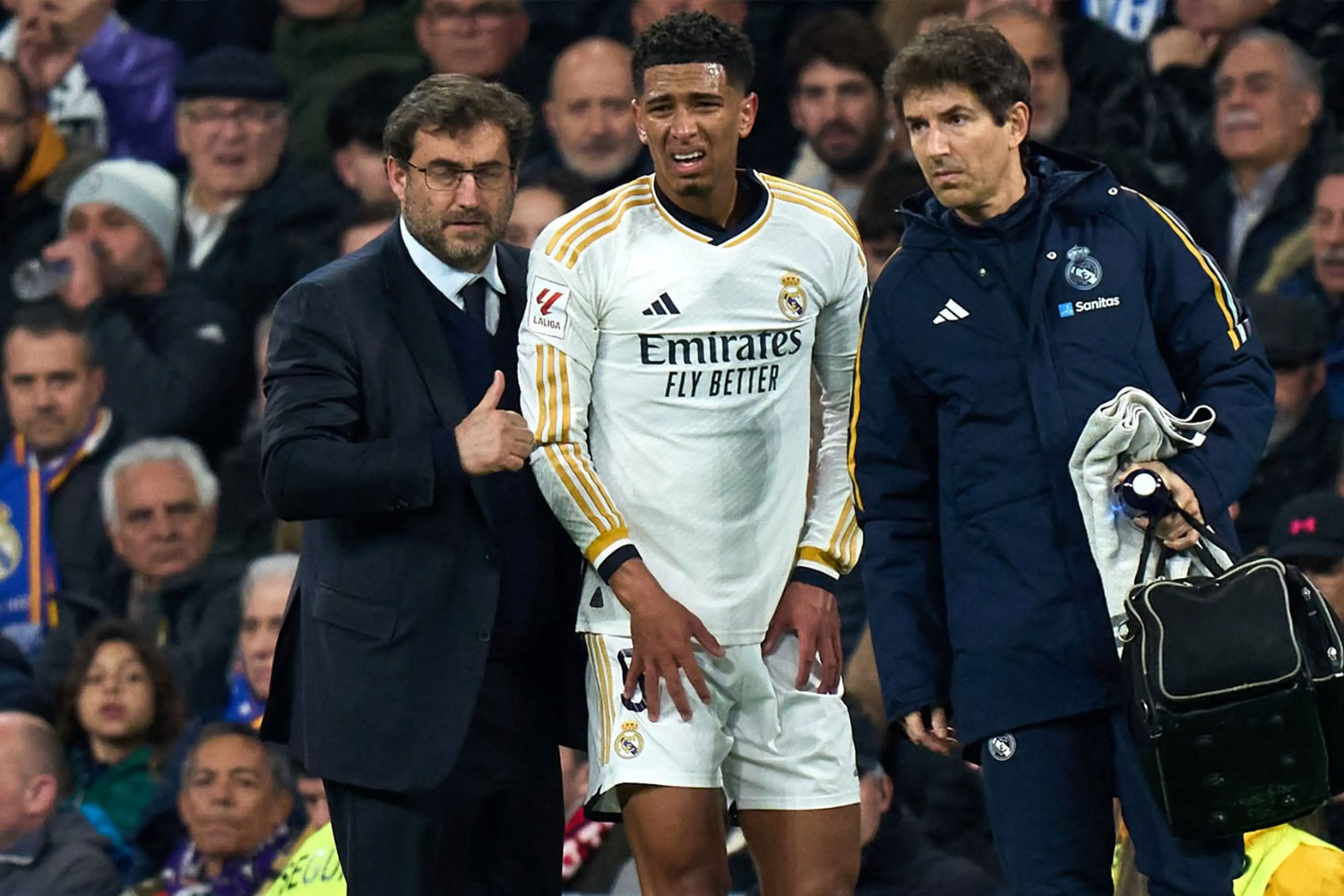 Bellingham acabó lesionado ante el Girona (Getty)