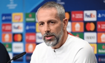 Marco Rose en rueda de prensa (Leizpig)