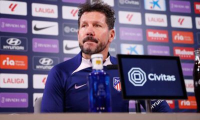 Simeone en la previa del derbi (ATM)