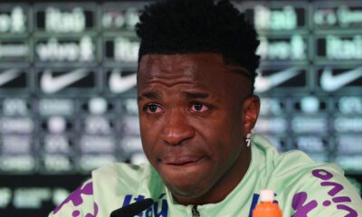 Vini en rueda de prensa con Brasil (Getty)