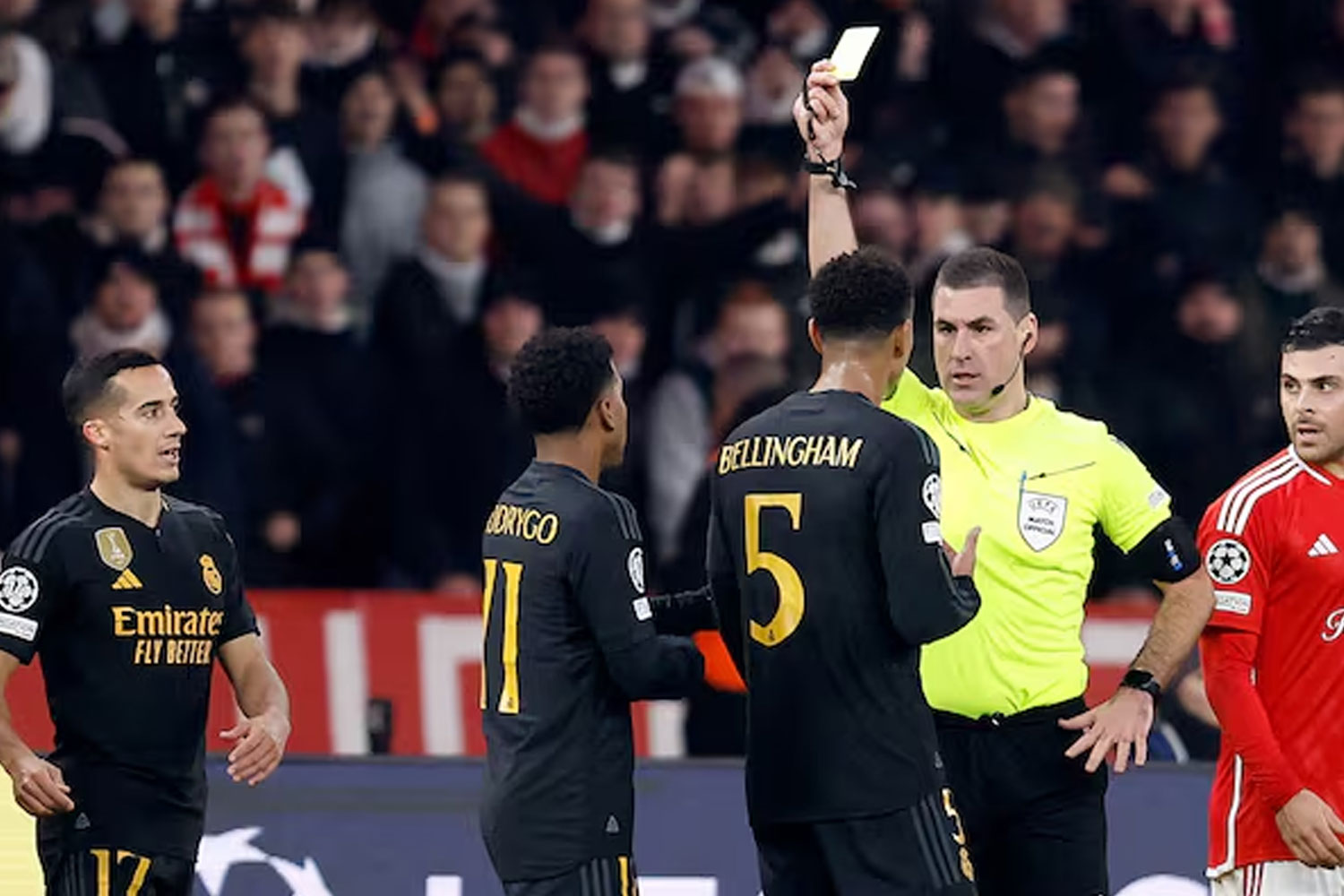 Bellingham vio amarilla ante el Leipzig (Orihuela, As)