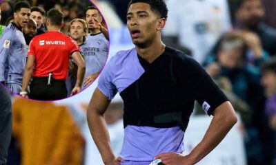 Bellingham en Valencia y Gil Manzano (Getty)