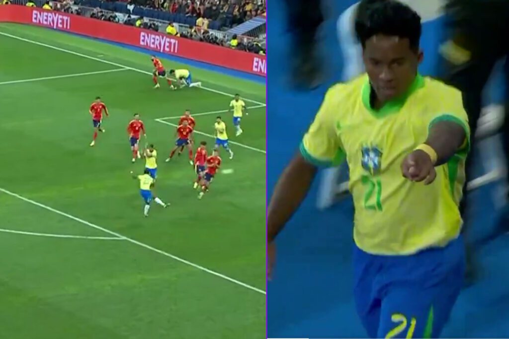 Endrick le marcó a España en el Bernabéu