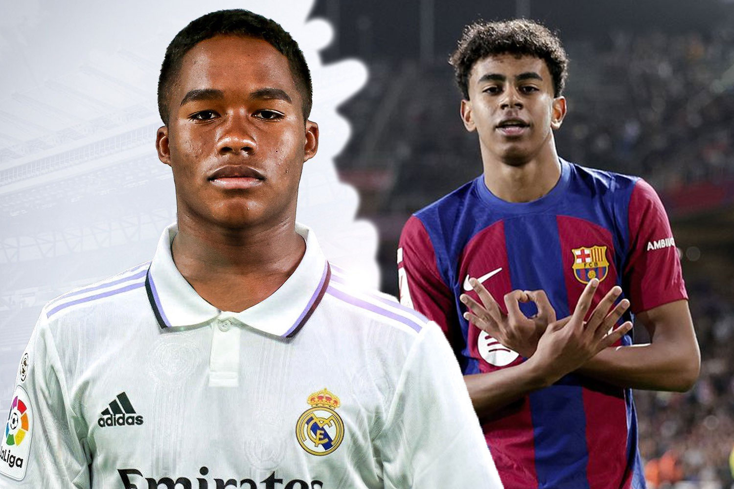 Endrick y Lamine Yamal