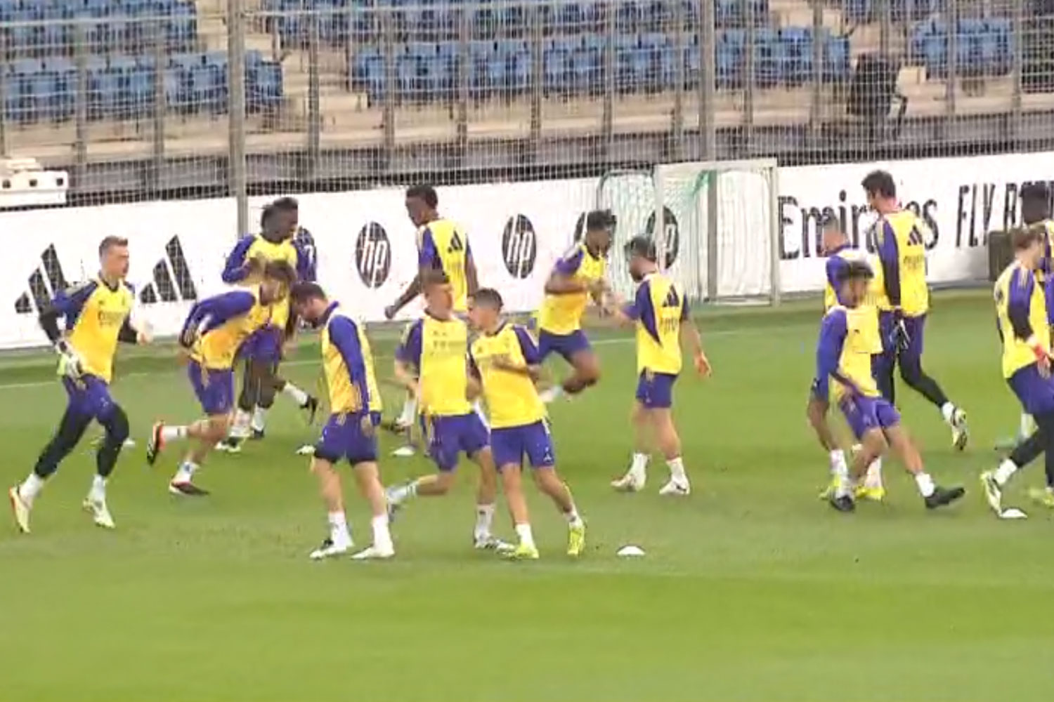 Entrenamiento del Madrid