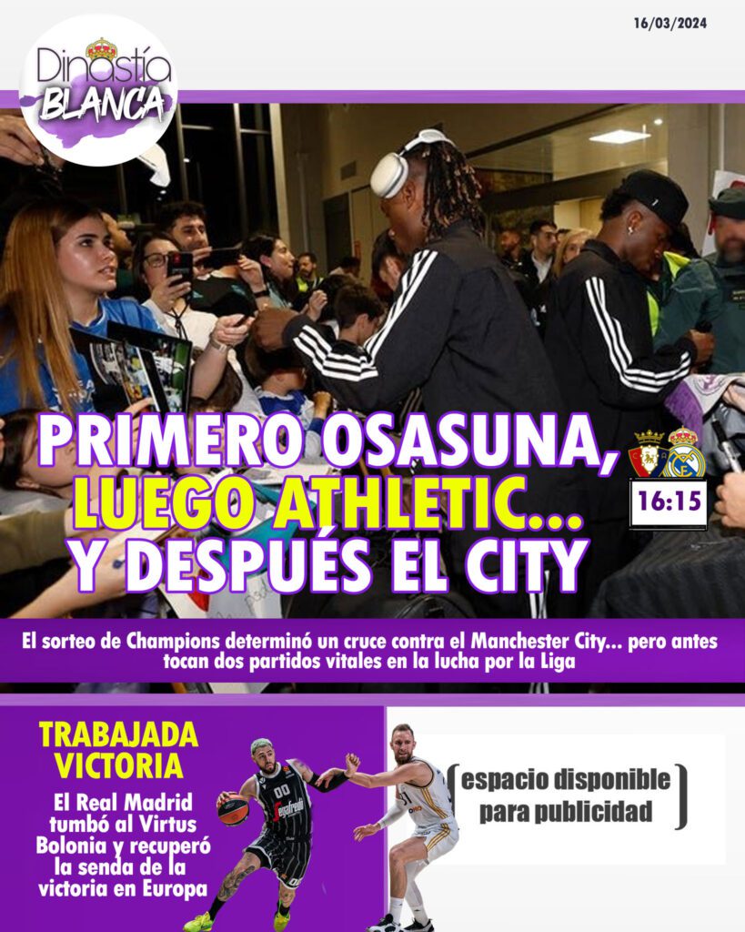 La portada del día de Dinastía Blanca del 16 de marzo del 2024