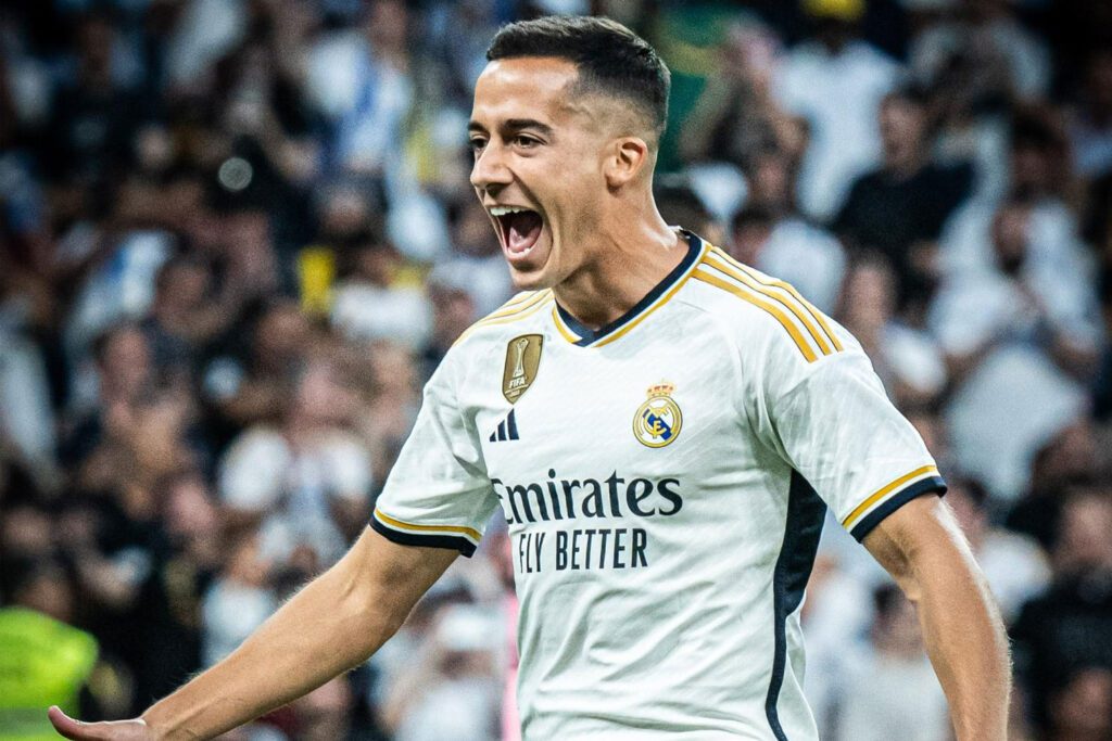 Lucas Vázquez en un partido con el Real Madrid (Getty)