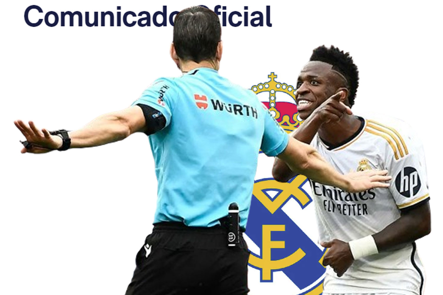 El Real Madrid denuncia a Martínez Munuera por Vini (AFP)