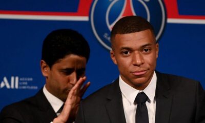 Al-Khelaïfi con Mbappé (Getty)