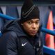 Mbappé siendo suplente del PSG (Getty)