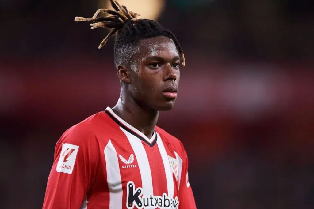 Nico Williams en un partido de la temporada (EFE)