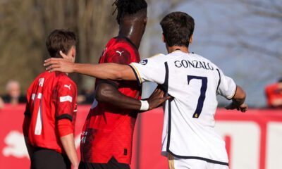 Gonzalo contra el Milan en la Youth League (Milan)