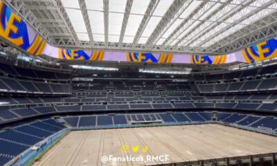 El nuevo Bernabéu con el marcador acabado