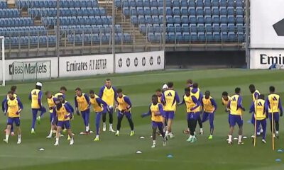 Entrenamiento del Real Madrid en Valdebebas