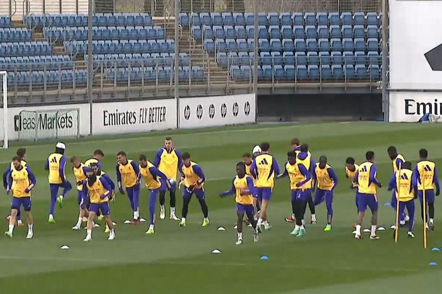 Entrenamiento del Real Madrid en Valdebebas