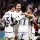 El Madrid celebrando un gol en el Bernabéu (AFP7)