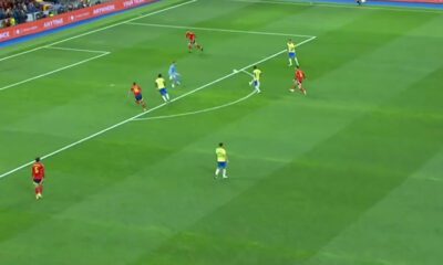 Rodrygo marcó un gol a España (TVE)