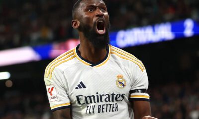 Rüdiger en un partido del Madrid (Getty)