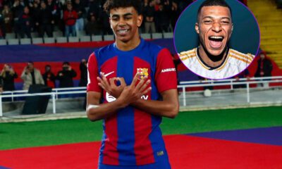 Lamine Yamal y Mbappé (Getty)