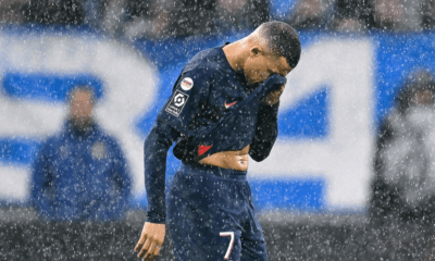 Mbappé en el partido contra el Marsella (AFP)