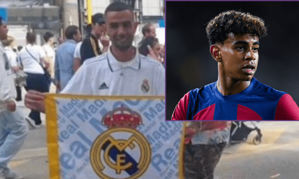 El padre de Lamine Yamal calienta el Real Madrid-Barça