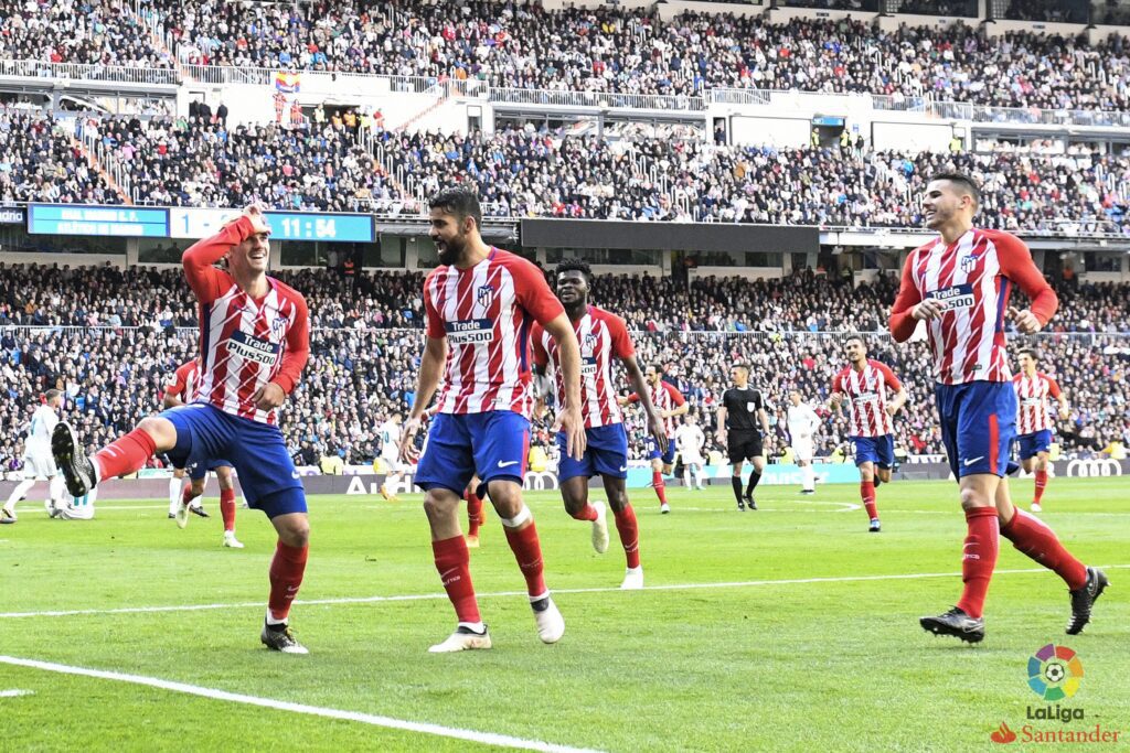 Griezmann bailando en el Bernabéu (Getty)
