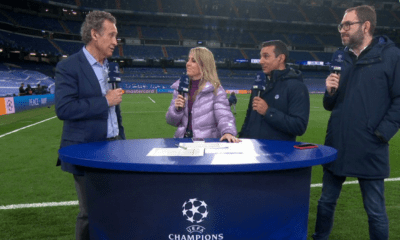 Valdano en una retransmisión de Movistar