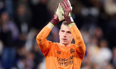 Andriy Lunin en un partido de esta temporada (Agencias)