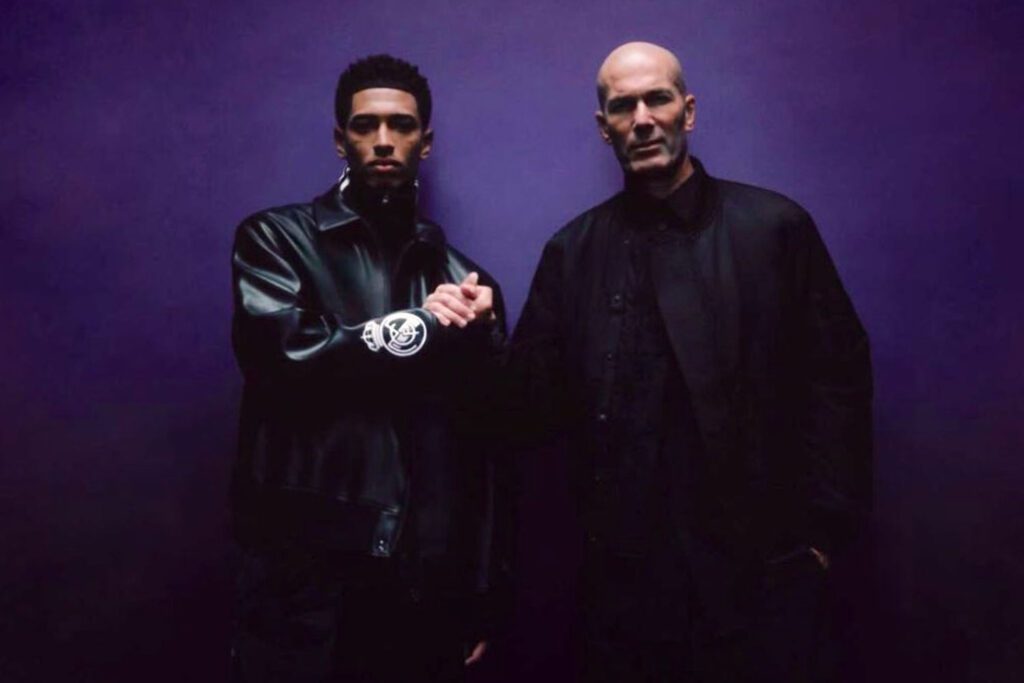 Bellingham con Zidane en un anuncio (Adidas)