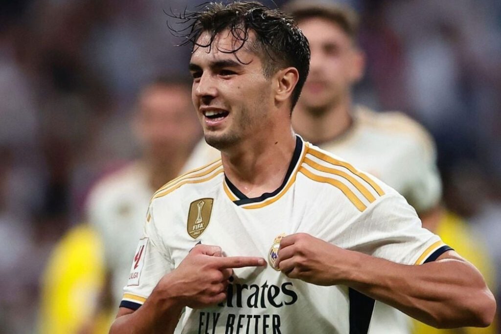 Brahim celebrando un gol con el Real Madrid (EFE)