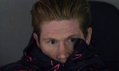 De Bruyne en el banquillo del Bernabéu (AFP)