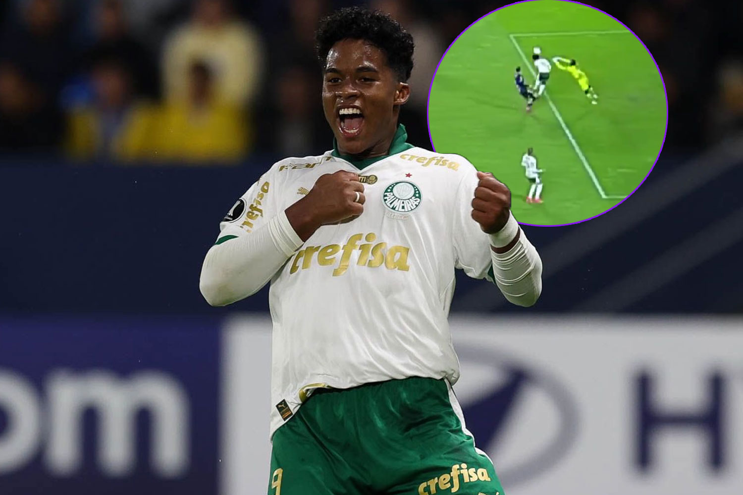 Endrick marcó con el Palmeiras