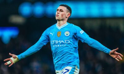 Foden celebrando un gol al Aston Villa (City)
