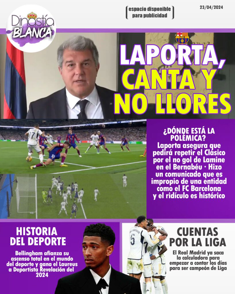 La portada del día de Dinastía Blanca del 23 de abril del 2024