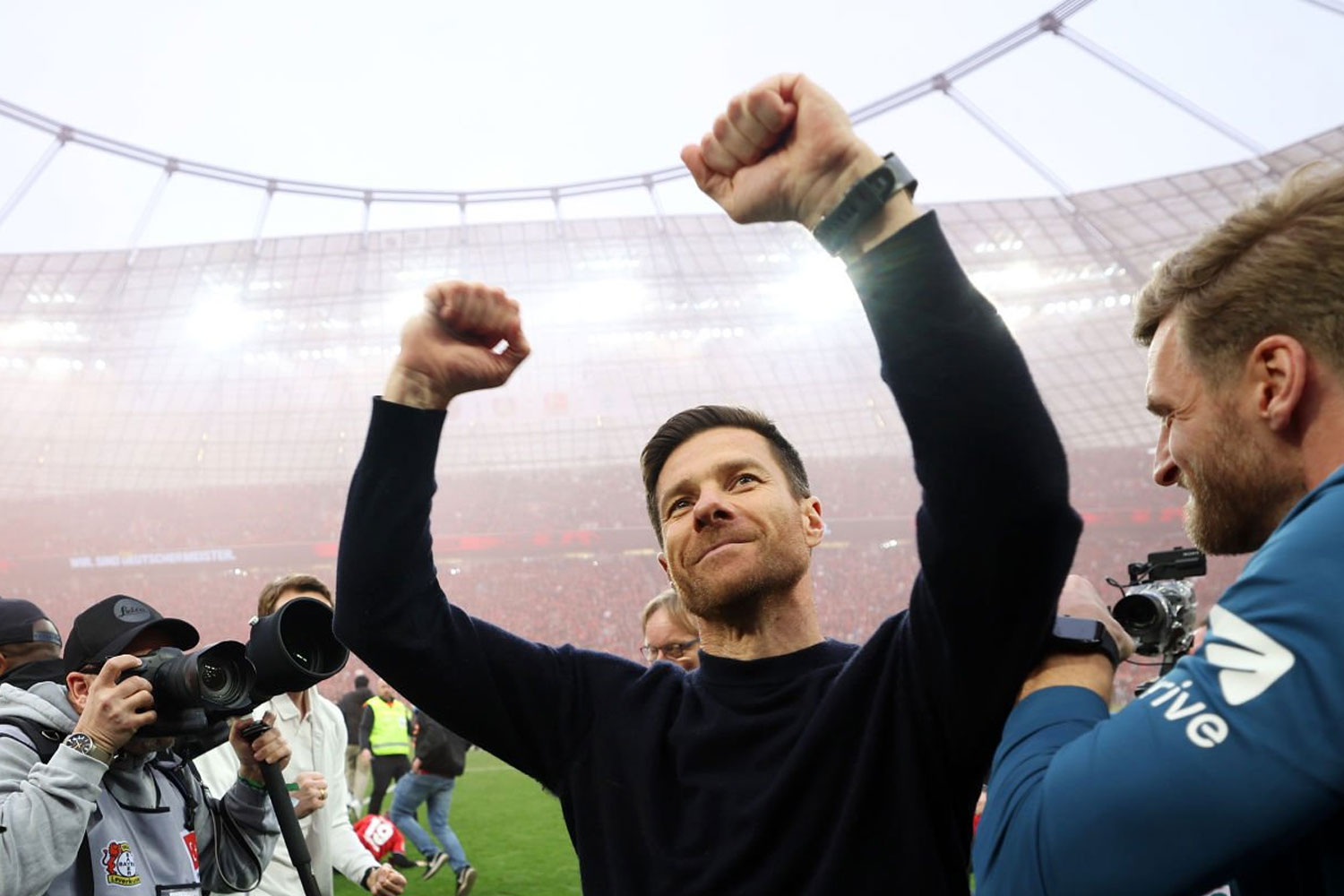 XabI Alonso es campeón de la Bundesliga (Getty)