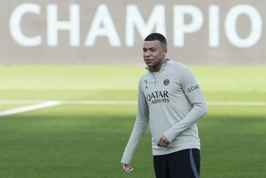 Mbappé en Montjuïc (EFE)