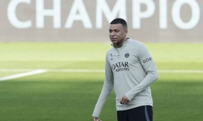 Mbappé en Montjuïc (EFE)