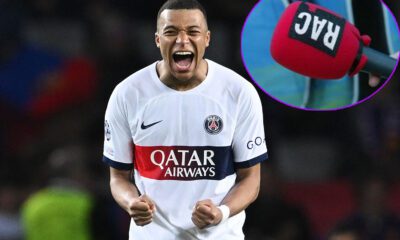 Mbappé y micrófono de RAC-1