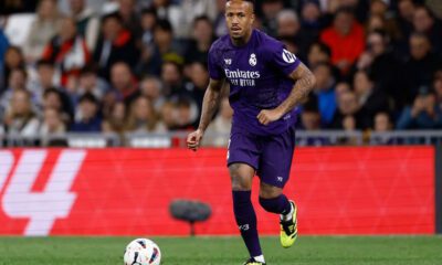 Militao jugando ante el Athletic (Real Madrid)