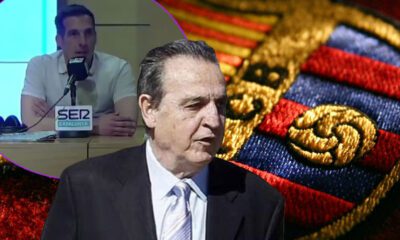 Estrada Fernández hablando de Negreira y del BarçaGate Foto: Agencias, SER - montaje Dinastía Blanca