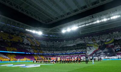 El mosaico en el Real Madrid-Manchester City (Getty)