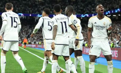 Celebración de gol del Real Madrid (EFE)