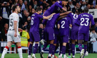 El Real Madrid celebrando un gol al Athletic (Gonzalo de La Razón)